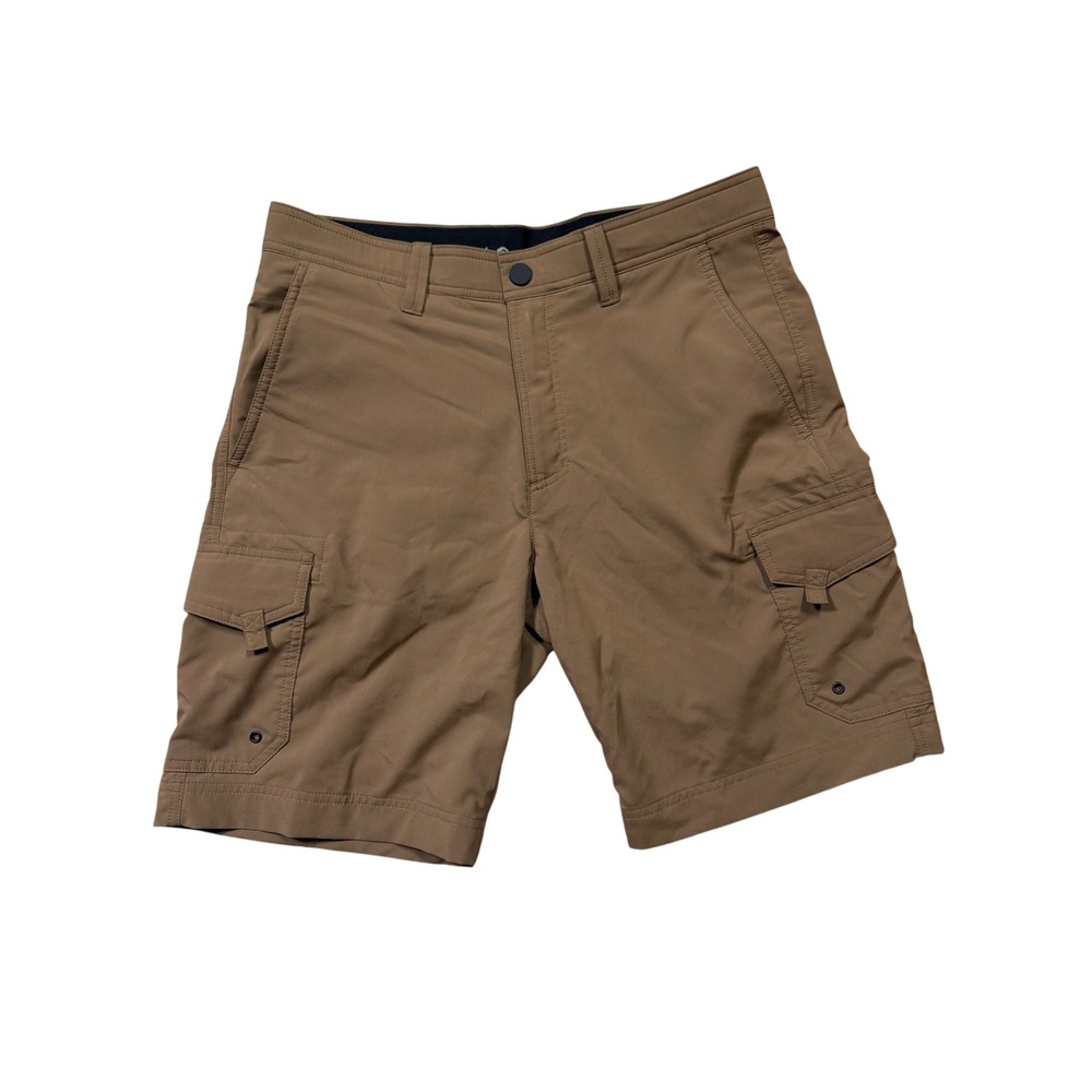 Solaris Brown Performance Cargo Shorts Stretch Outdoor Hiking Casual‎ Men's